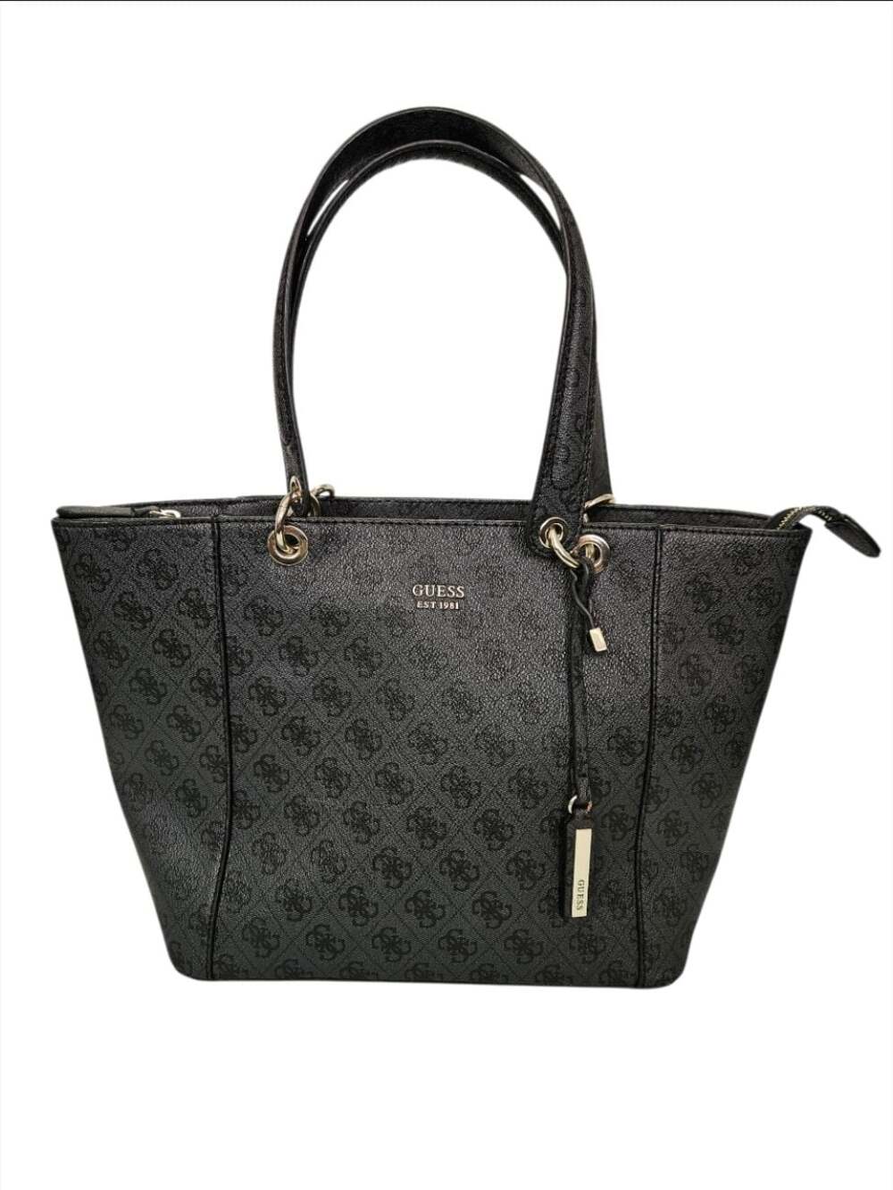 Guess Noelle II Small Logo Tote Bag in Black
